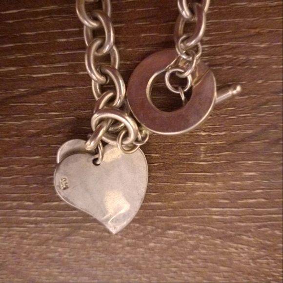 Tiffany and co Vintage sterling silver heart toggle necklace - Picture 5 of 8